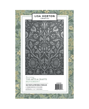 Lisa Horton Crafts Reviving The Arts and Crafts Movement 3D Embossing Folder Sunflower Field (LHCEF297) Lisa Horton Crafts Reviving The Arts and Crafts Movement 3D Embossing Folder Sunflower Field (LHCEF297)