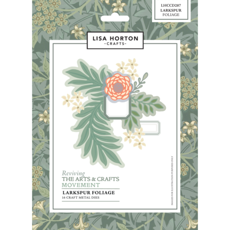 Lisa Horton Crafts Reviving The Arts and Crafts Movement Dies Larkspur Foliage (LHCCD387) Lisa Horton Crafts Reviving The Arts and Crafts Movement Dies Larkspur Foliage (LHCCD387)