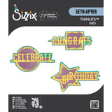 Sizzix Thinlits Die Set Word Wafers Birthday (6pcs) by Seth Apter (667132)