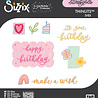 Sizzix Thinlits Die Set Birthday Doodles by Letters (23pcs) by Shells (667130)