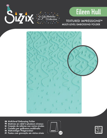 Sizzix Multi-Level Textured Impressions Embossing Folder Party Time by Eileen Hull (667131)