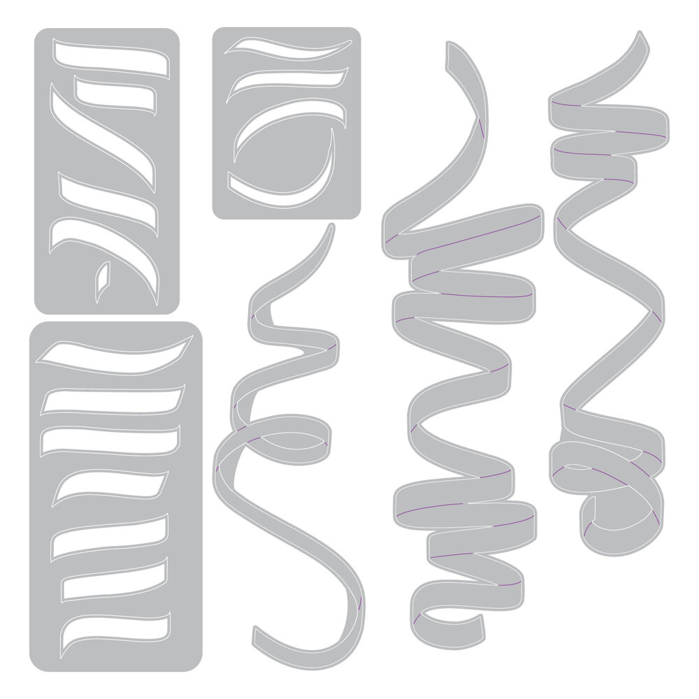 Sizzix Thinlits Die Set Celebration Streamers (6pcs) by Tim Holtz (667209)