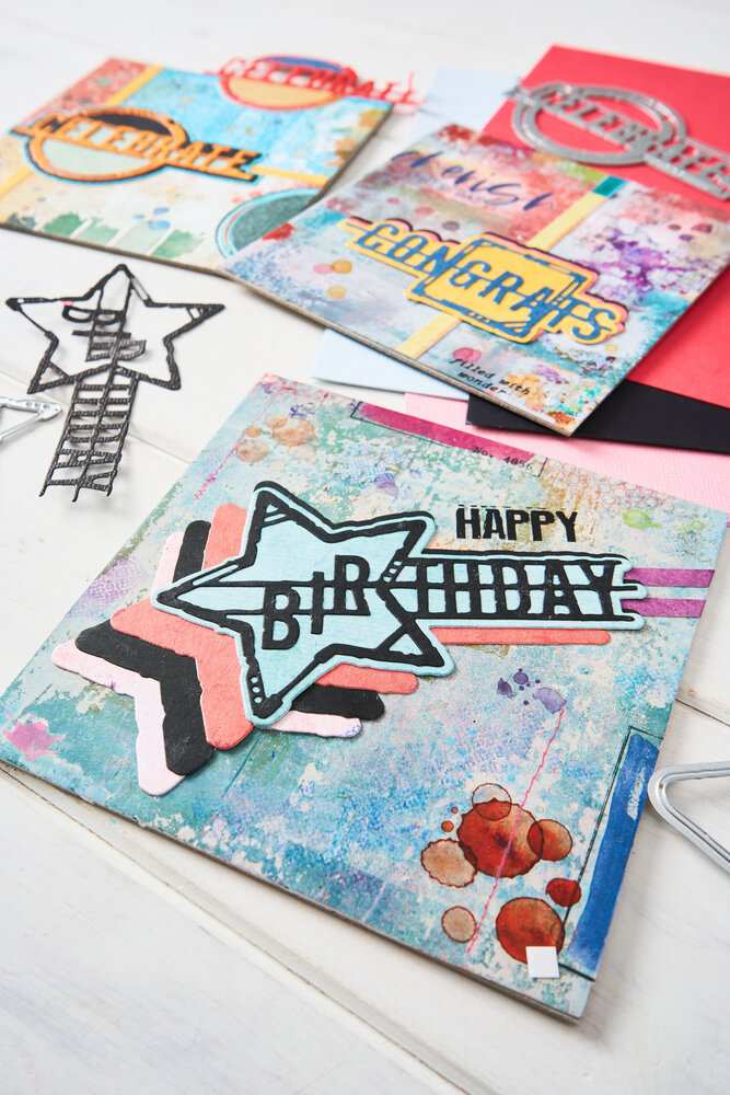 Sizzix Thinlits Die Set Word Wafers Birthday (6pcs) by Seth Apter (667132)
