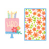 Sizzix Thinlits Die Set w/Stencils Set Let's Eat Cake! (15+2pcs) by Catherine Pooler (667129)