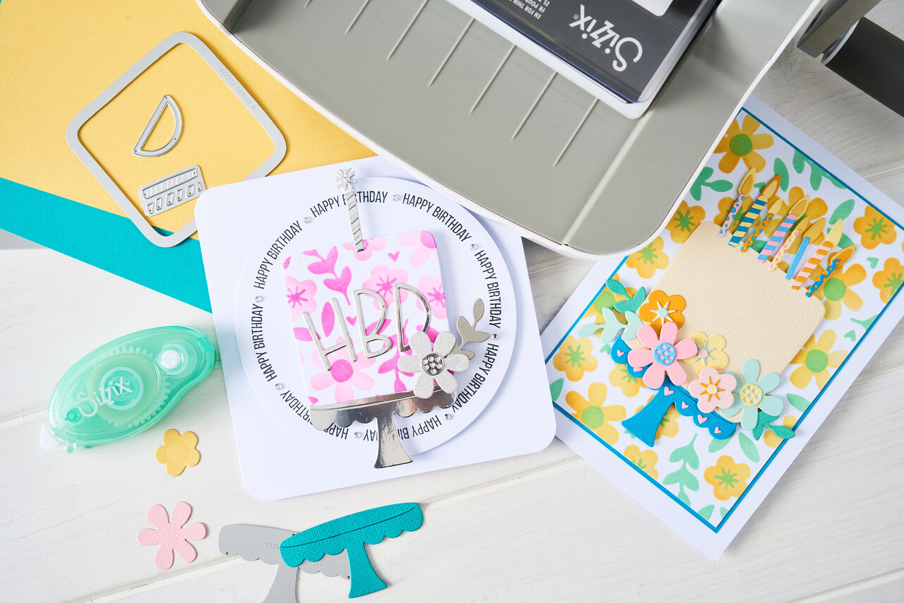 Sizzix Thinlits Die Set w/Stencils Set Let's Eat Cake! (15+2pcs) by Catherine Pooler (667129)