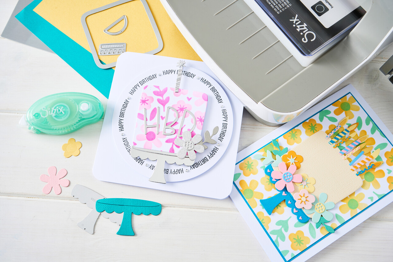 Sizzix Thinlits Die Set w/Stencils Set Let's Eat Cake! (15+2pcs) by Catherine Pooler (667129)