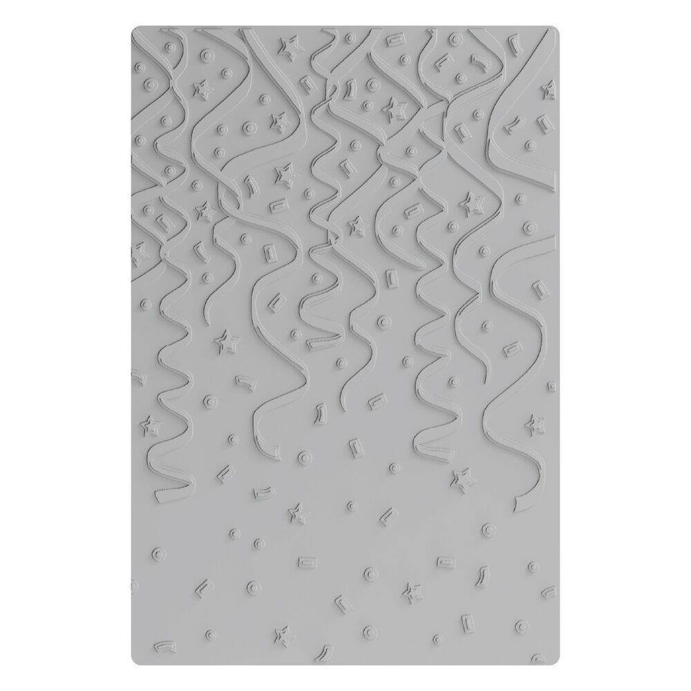 Sizzix Multi-Level Textured Impressions Embossing Folder Party Time by Eileen Hull (667131)