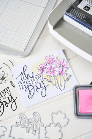 Sizzix Clear Stamps Set w/Framelits Die Di Oh Happy Day (10+10pcs) by Vicki Boutin (667134) Sizzix Clear Stamps Set w/Framelits Die Di Oh Happy Day (10+10pcs) by Vicki Boutin (667134)