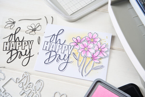 Sizzix Clear Stamps Set w/Framelits Die Di Oh Happy Day (10+10pcs) by Vicki Boutin (667134) Sizzix Clear Stamps Set w/Framelits Die Di Oh Happy Day (10+10pcs) by Vicki Boutin (667134)