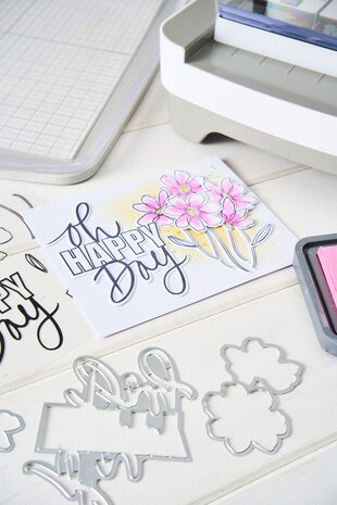 Sizzix Clear Stamps Set w/Framelits Die Di Oh Happy Day (10+10pcs) by Vicki Boutin (667134) Sizzix Clear Stamps Set w/Framelits Die Di Oh Happy Day (10+10pcs) by Vicki Boutin (667134)