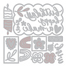 Sizzix Thinlits Die Set Birthday Doodles by Letters (23pcs) by Shells (667130)