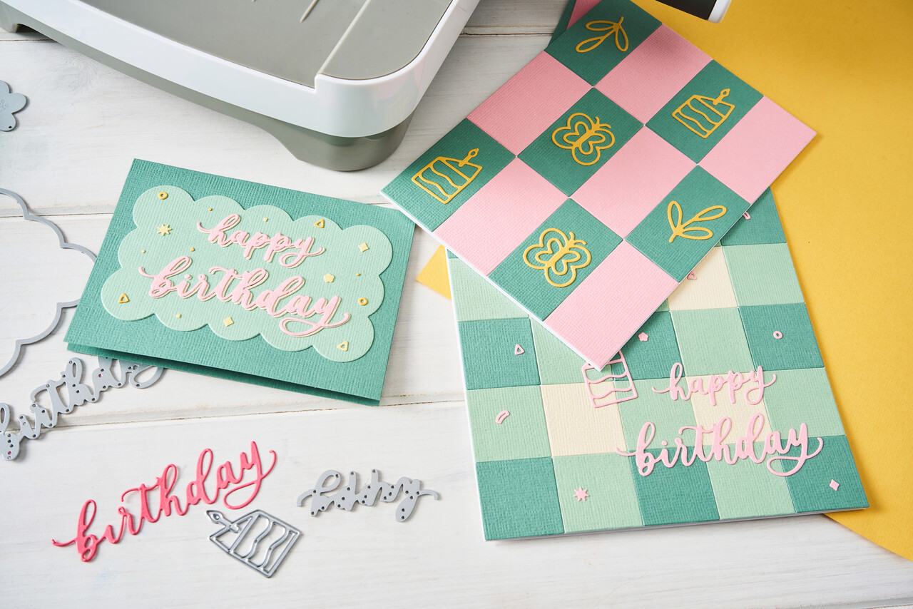 Sizzix Thinlits Die Set Birthday Doodles by Letters (23pcs) by Shells (667130)
