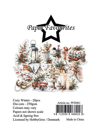 Paper Favourites Die-Cuts A7 Cozy Winter (20pcs) (PFD061)