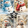 Paper Favourites Christmas Snowman A6 Paper Pack (PFA632)