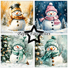 Paper Favourites Christmas Snowman 6x6 Inch Paper Pack (PF591)