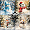 Paper Favourites Christmas Snowman 6x6 Inch Paper Pack (PF591)