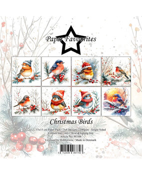 Paper Favourites Christmas Birds 6x6 Inch Paper Pack (PF588)