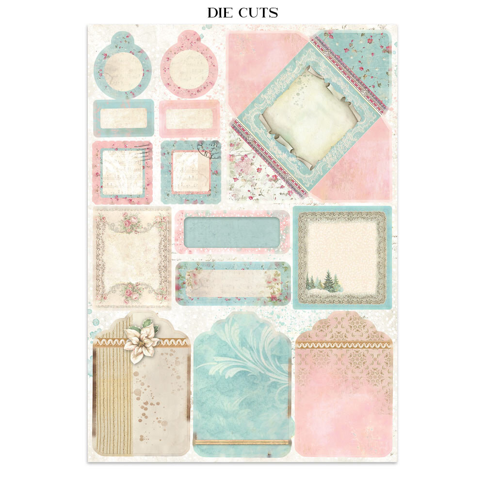 Stamperia Winter Magic Junk Journal Stickers, Backgrounds, Cut-Outs (SBJK25) Stamperia Winter Magic Junk Journal Stickers, Backgrounds, Cut-Outs (SBJK25)
