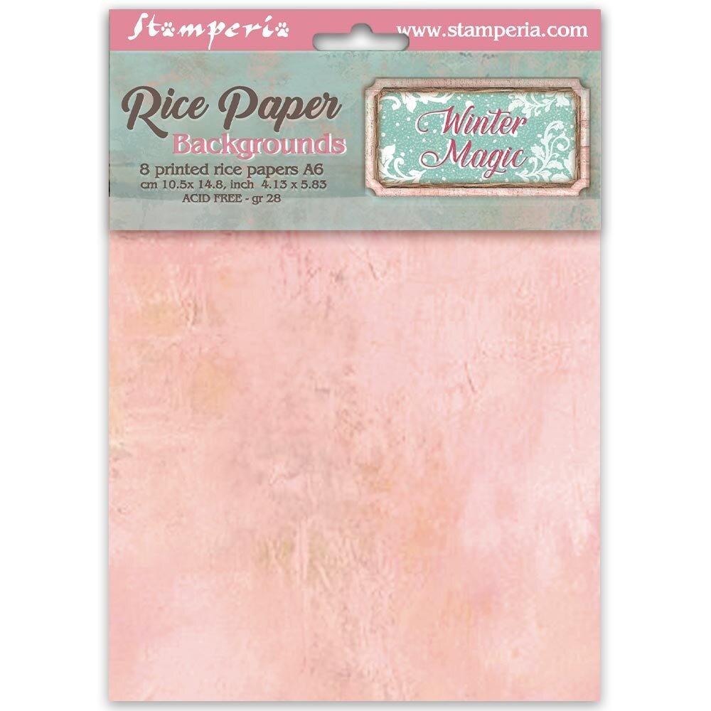 Stamperia Winter Magic A6 Rice Paper Backgrounds Selection (8pcs) (DFSAK6056) Stamperia Winter Magic A6 Rice Paper Backgrounds Selection (8pcs) (DFSAK6056)