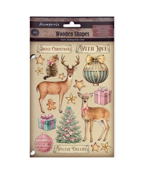 Stamperia Winter Magic A5 Colored Wooden Shapes (KLSP203) Stamperia Winter Magic A5 Colored Wooden Shapes (KLSP203)