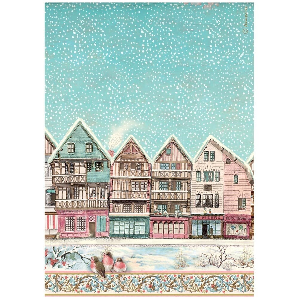 Stamperia Winter Magic A4 Rice Paper Village (6pcs) (DFSA41135) Stamperia Winter Magic A4 Rice Paper Village (6pcs) (DFSA41135)