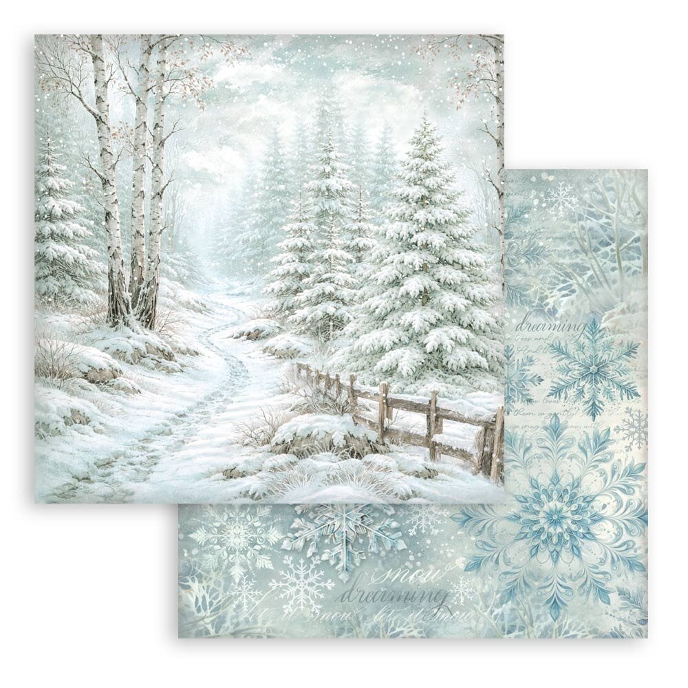 Stamperia White Christmas 12x12 Inch Paper Pack Maxi Background Selection by Cristina Radovan (SBBL191) Stamperia White Christmas 12x12 Inch Paper Pack Maxi Background Selection by Cristina Radovan (SBBL191)