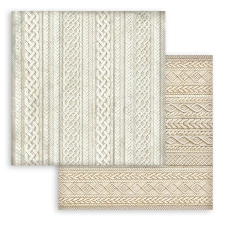 Stamperia White Christmas 12x12 Inch Paper Sheet Knitted Patterns (10pcs) by Cristina Radovan (SBB1161) Stamperia White Christmas 12x12 Inch Paper Sheet Knitted Patterns (10pcs) by Cristina Radovan (SBB1161)