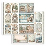 Stamperia White Christmas 12x12 Inch Paper Sheet Mixed Cards and Tags (10pcs) by Cristina Radovan (SBB1159) Stamperia White Christmas 12x12 Inch Paper Sheet Mixed Cards and Tags (10pcs) by Cristina Radovan (SBB1159)