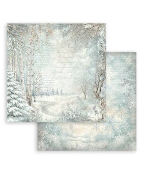 Stamperia White Christmas 12x12 Inch Paper Sheet Snowy Woods (10pcs) by Cristina Radovan (SBB1163) Stamperia White Christmas 12x12 Inch Paper Sheet Snowy Woods (10pcs) by Cristina Radovan (SBB1163)