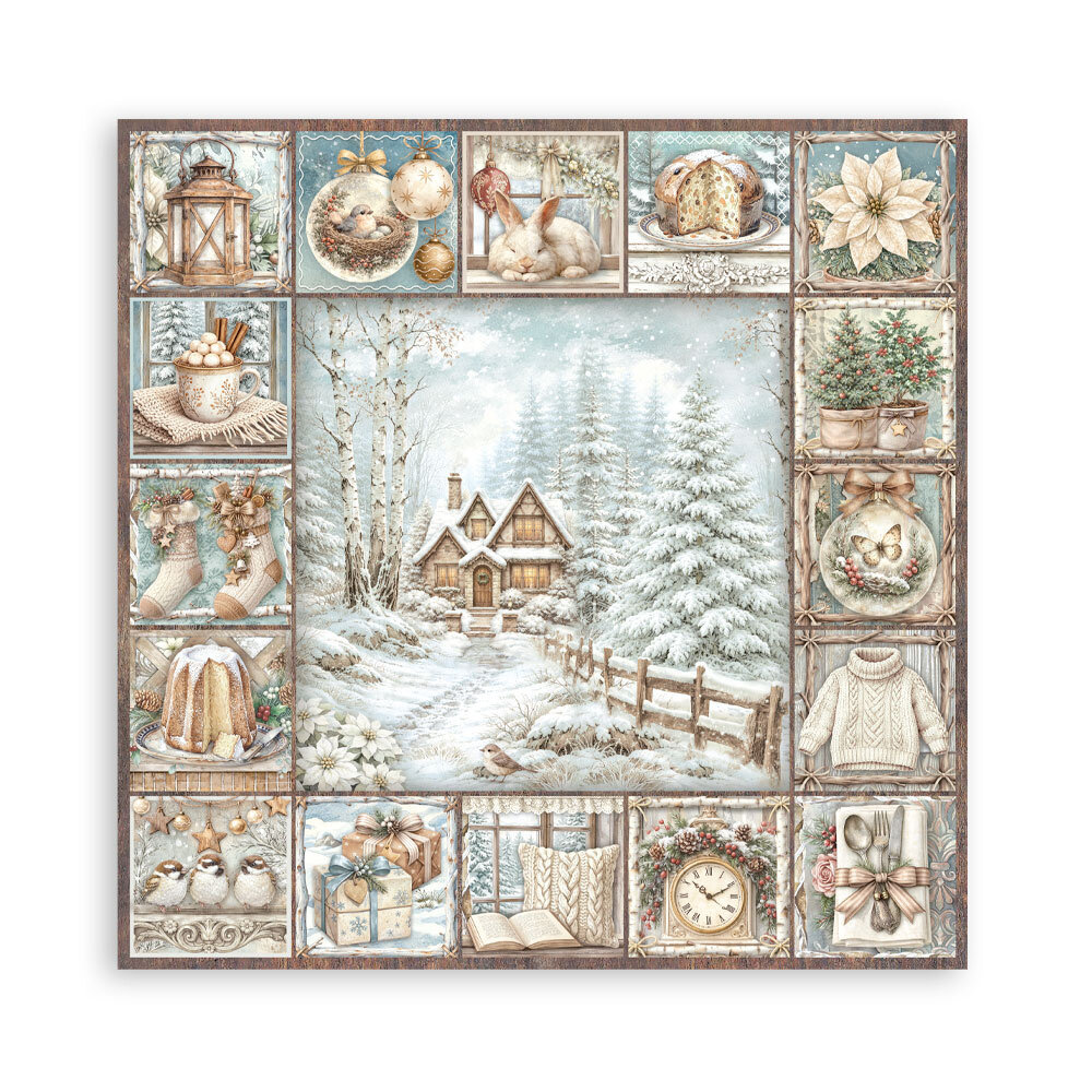 Stamperia White Christmas 8x8 Inch Paper Pack (Single Face) by Cristina Radovan (SBBSXB27) Stamperia White Christmas 8x8 Inch Paper Pack (Single Face) by Cristina Radovan (SBBSXB27)