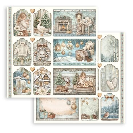 Stamperia White Christmas 8x8 Inch Paper Pack by Cristina Radovan (SBBS146) Stamperia White Christmas 8x8 Inch Paper Pack by Cristina Radovan (SBBS146)