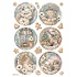 White Christmas A4 Rice Paper 6 Rounds (6pcs) by Cristina Radovan (DFSA41144) White Christmas A4 Rice Paper 6 Rounds (6pcs) by Cristina Radovan (DFSA41144)