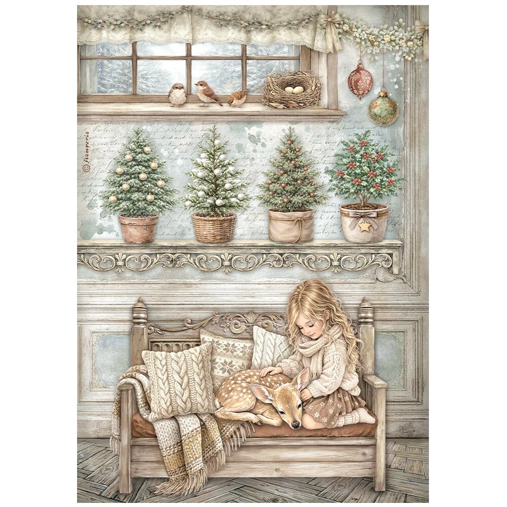 Stamperia White Christmas A4 Rice Paper Selection (6pcs) by Cristina Radovan (DFSA4XWG) Stamperia White Christmas A4 Rice Paper Selection (6pcs) by Cristina Radovan (DFSA4XWG)