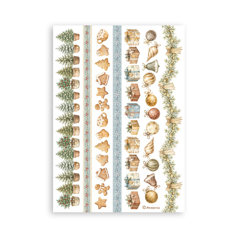 Stamperia White Christmas A5 Washi Pad (8pcs) by Cristina Radovan (SBW36) Stamperia White Christmas A5 Washi Pad (8pcs) by Cristina Radovan (SBW36)