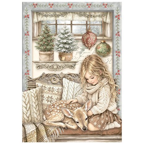 Stamperia White Christmas A6 Mini Rice Paper Selection (8pcs) by Cristina Radovan (DFSA6X10) Stamperia White Christmas A6 Mini Rice Paper Selection (8pcs) by Cristina Radovan (DFSA6X10)
