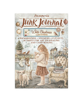 Stamperia White Christmas Junk Journal Stickers, Backgrounds, Cut-Outs by Cristina Radovan (SBJK28)