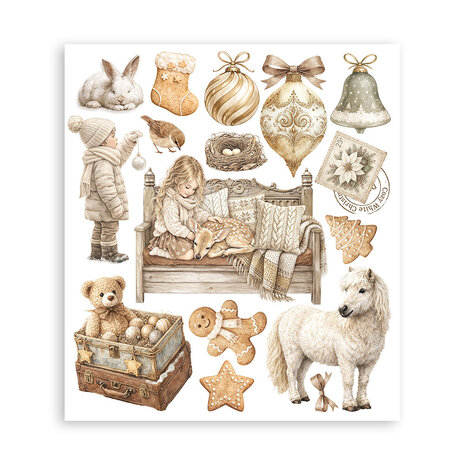 Stamperia White Christmas Rub-On 20,5x23cm Assortment (6pcs) by Cristina Radovan (DFLRBXG13) Stamperia White Christmas Rub-On 20,5x23cm Assortment (6pcs) by Cristina Radovan (DFLRBXG13)