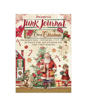 Stamperia Classic Christmas Junk Journal Stickers, Backgrounds, Cut-Outs (SBJK23)