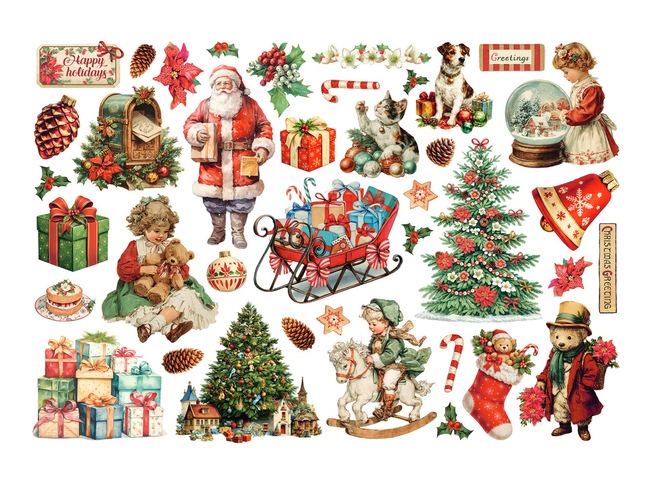 Stamperia Classic Christmas Ephemera (DFLCT85) Stamperia Classic Christmas Ephemera (DFLCT85)