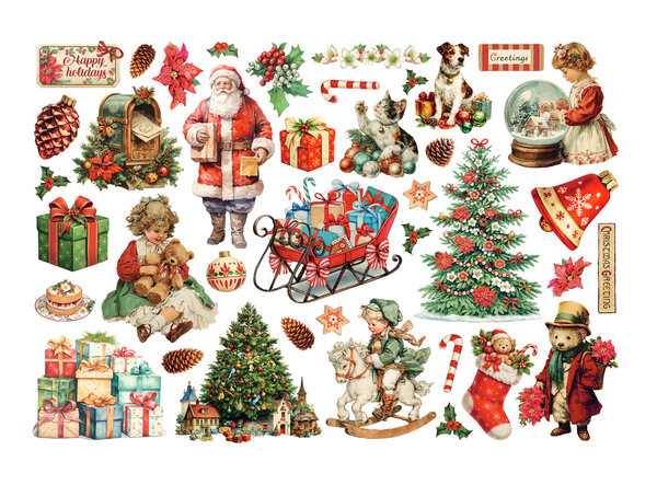 Stamperia Classic Christmas Ephemera (DFLCT85) Stamperia Classic Christmas Ephemera (DFLCT85)