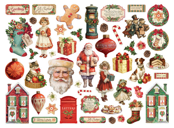 Stamperia Classic Christmas Die Cuts Assorted (DFLDC137) Stamperia Classic Christmas Die Cuts Assorted (DFLDC137)