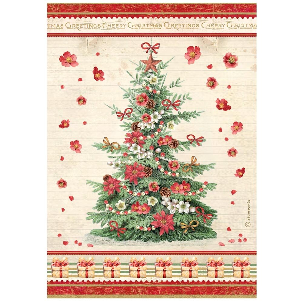 Stamperia Classic Christmas A4 Rice Paper Tree (6pcs) (DFSA41131) Stamperia Classic Christmas A4 Rice Paper Tree (6pcs) (DFSA41131)