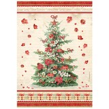 Stamperia Classic Christmas A4 Rice Paper Tree (6pcs) (DFSA41131)