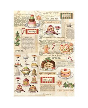 Stamperia Classic Christmas A4 Rice Paper Sweets (6pcs) (DFSA41129) Stamperia Classic Christmas A4 Rice Paper Sweets (6pcs) (DFSA41129)