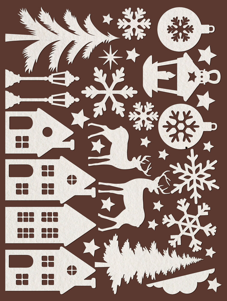 Stamperia Art Paper Shapes Laser Cut Christmas (SBCU002) Stamperia Art Paper Shapes Laser Cut Christmas (SBCU002)