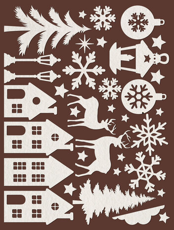 Stamperia Art Paper Shapes Laser Cut Christmas (SBCU002) Stamperia Art Paper Shapes Laser Cut Christmas (SBCU002)