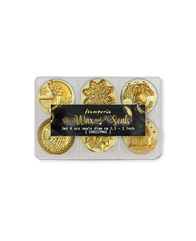 Stamperia Wax and Seals Christmas (6 seals) (WAXSL15) Stamperia Wax and Seals Christmas (6 seals) (WAXSL15)