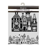 Stamperia Thick Stencils 20x25cm Christmas House (KSTD216)