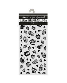 Stamperia Thick Stencils 12x25cm Christmas Pinecones Pattern (KSTDL171)