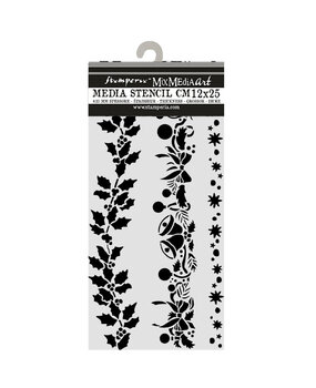 Stamperia Thick Stencils 12x25cm Christmas Borders (KSTDL170)
